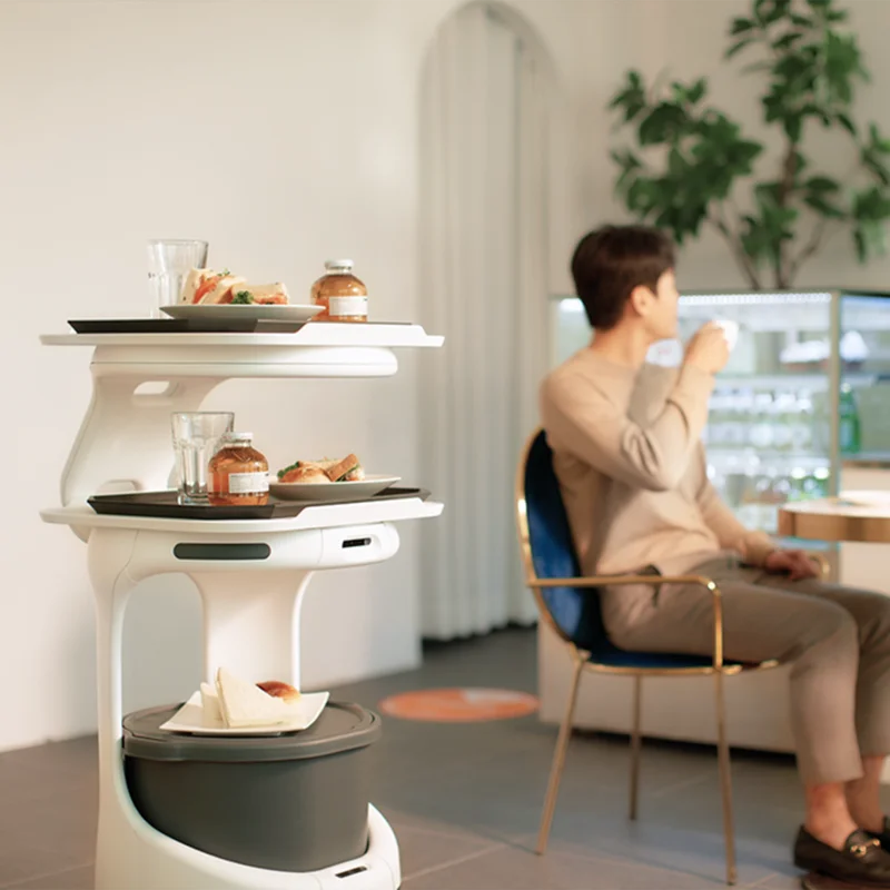 AI Humanoid Reception Service Robot Self Driving Hotel Restaurant Robot SLAM VSLAM Navigation Intelligent Customer Service Robot