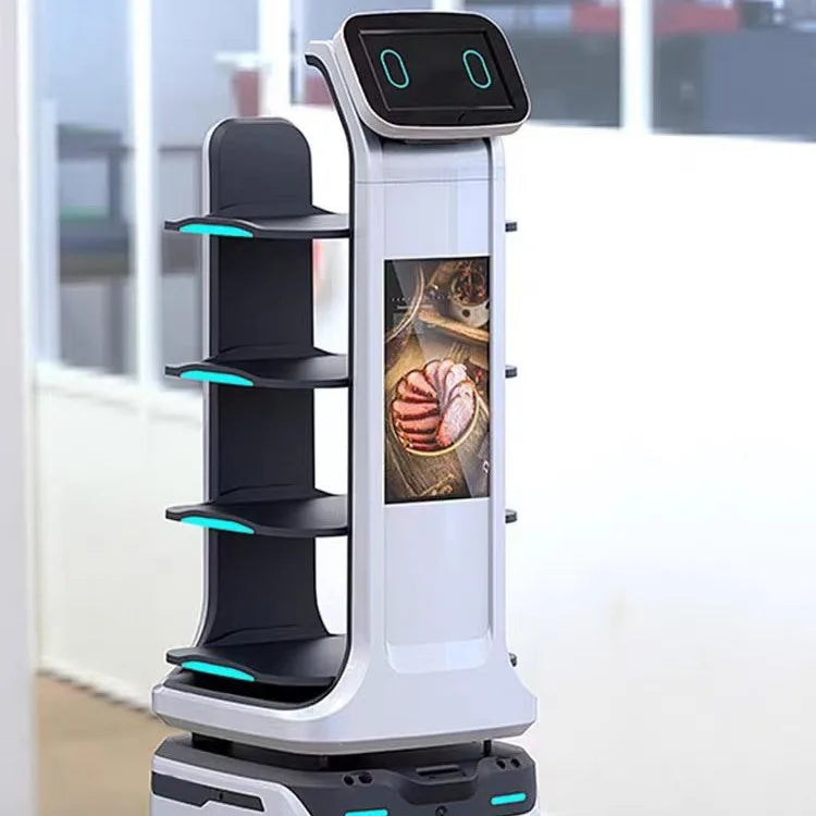 AI Humanoid Reception Service Robot Self Driving Hotel Restaurant Robot SLAM VSLAM Navigation Intelligent Customer Service Robot