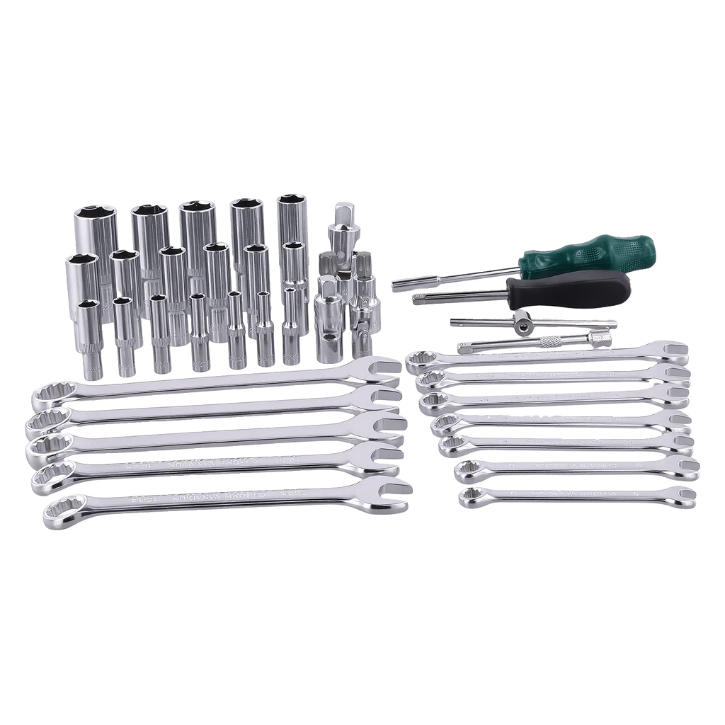 Podofo Socket Wrench Sets 214pcs 1/4inch 3/8inch 1/2inch 24-tooth Ergonomic Ratchet Wrench Mechanic Tool Set for Auto Repairing