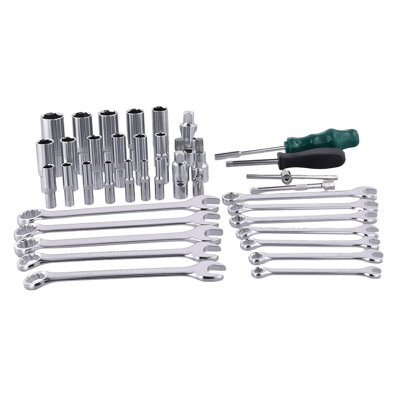 Podofo Socket Wrench Sets 214pcs 1/4inch 3/8inch 1/2inch 24-tooth Ergonomic Ratchet Wrench Mechanic Tool Set for Auto Repairing