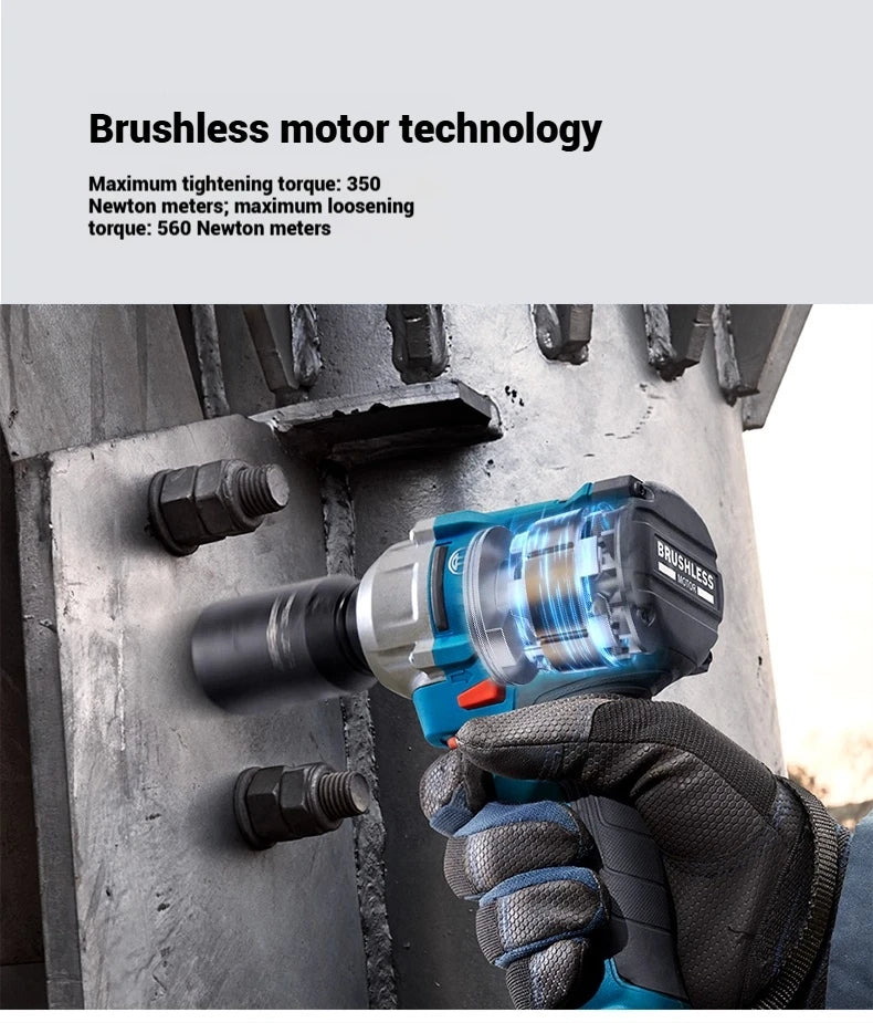 Bosch GDS18V-350 Cordless Brushless High Torque Impact Wrench 18V Lithium Ion for Construction Scaffolders Professional Tool