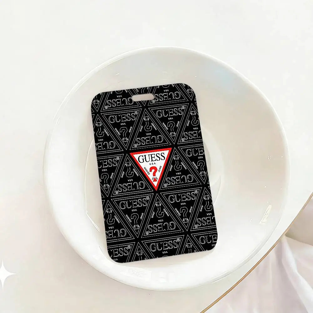 Fashion G-Guess-s Unisex Card Cover Women Lanyard Work ID Card Holder Business Work Card ID Badge Holder Bags Case