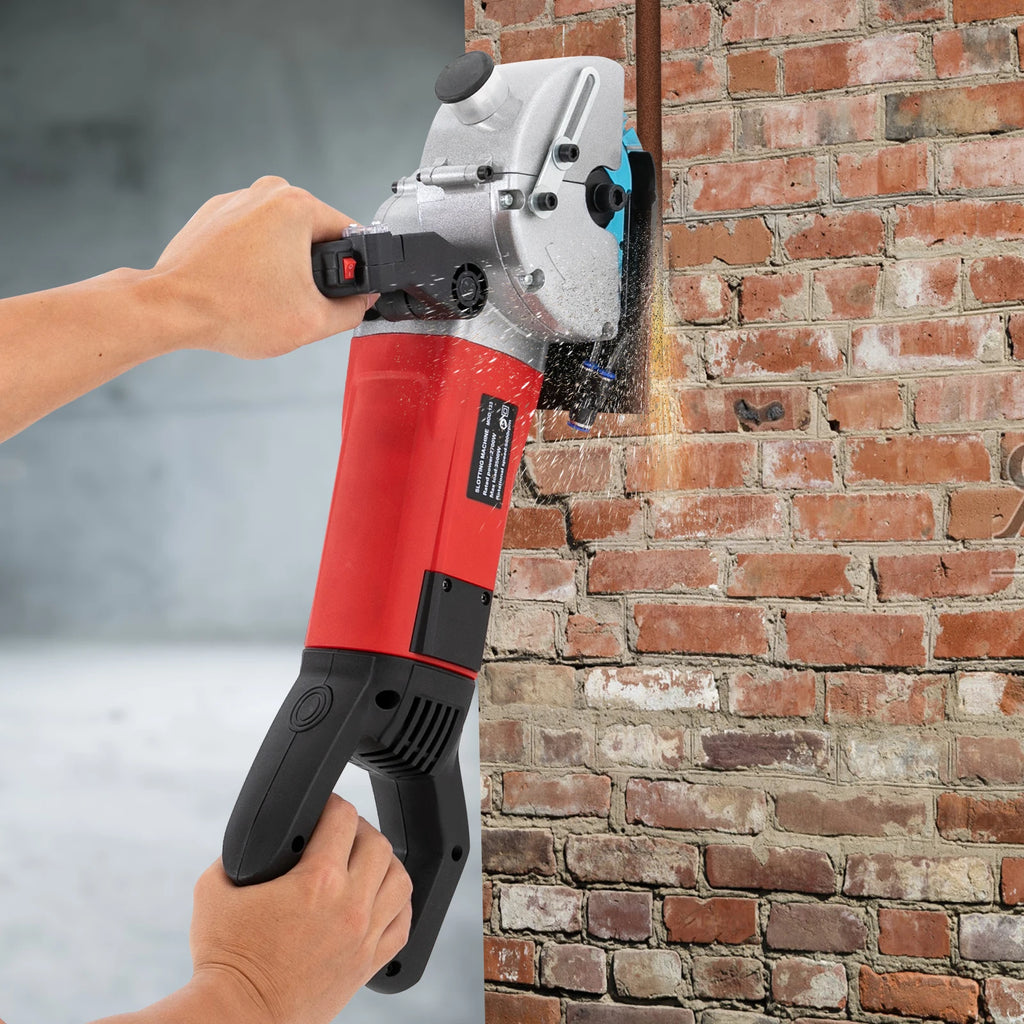 2700W Wall Chaser Concrete Cutter 133mm Concrete Circular Saw Slotter Electric Laser Aiming Groove Slotting Machine