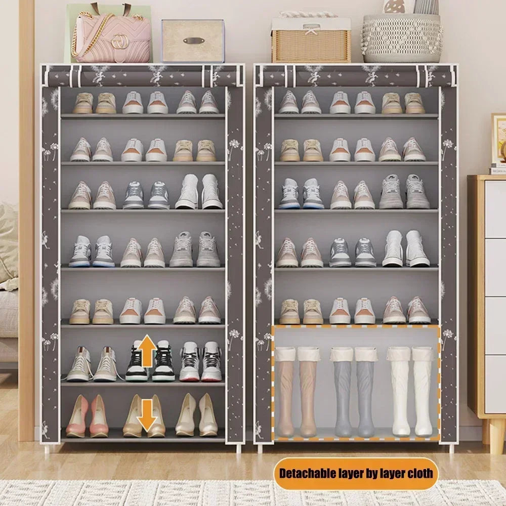 Meuble à Chaussures Étagère à Chaussures Meuble de Rangement Gain de Place pour Chaussures Salons Armoires Meuble de Rangement en Forme de Cube Hall avec Banc