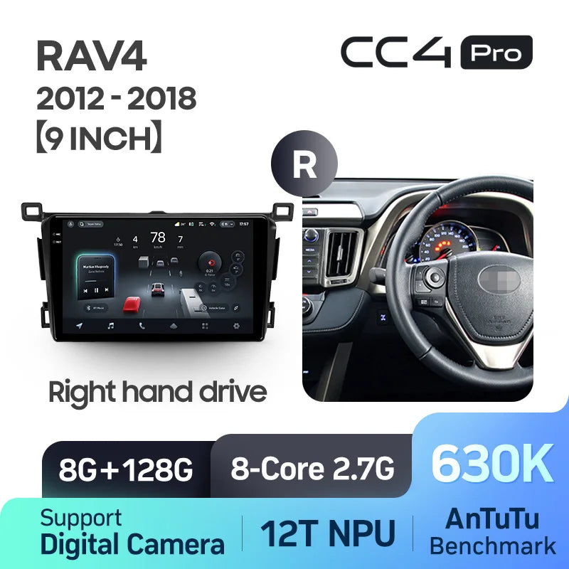 TEYES CC4 PRO For Toyota RAV4 4 XA40 5 XA50 2012 - 2018 CarPlay Android Auto 2DIN Autoradio Radio Multimedia Stereo
