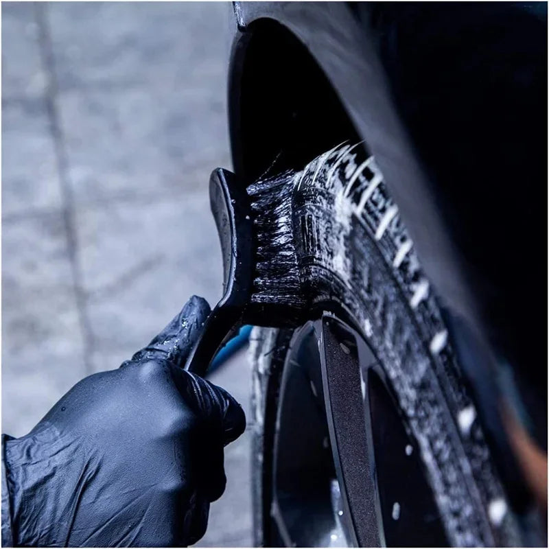 Car Tire Cleaning Brush Auto Tire Rim Wheel Hub Clean Brushes Tire Wheels Detailing Cleaning Tool Automobile Tyre Washing Brush