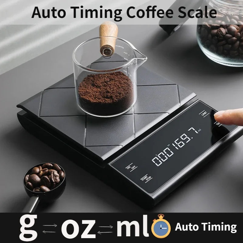 Balance de cuisine à chargement USB avec minuteur, balance numérique LED oz/lb/g, balance électronique domestique pour aliments