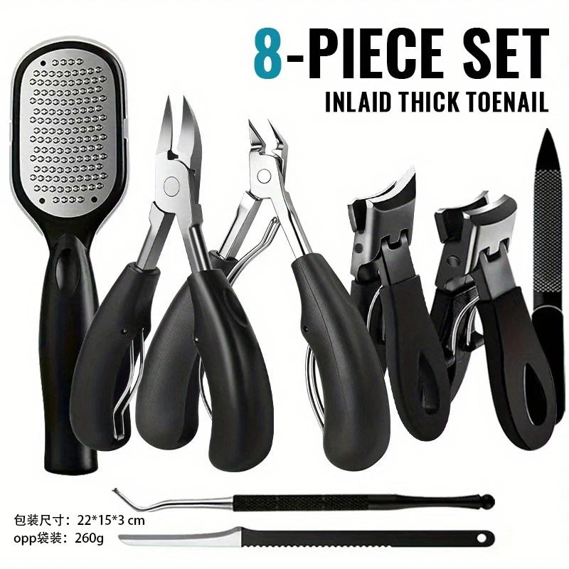 Foot Care Tool Set, Anti-Splash Nail Clipper & Pumice Stone, Dead Skin Callus Remover Pedicure Scraper For Household Foot Beauty