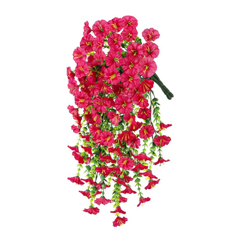 1/2pcs Artificial Morning Glory 75cm Hanging Fake Plant Fake Garland for Home Garden Wedding Outdoor Party Decor DIY Garden Arch