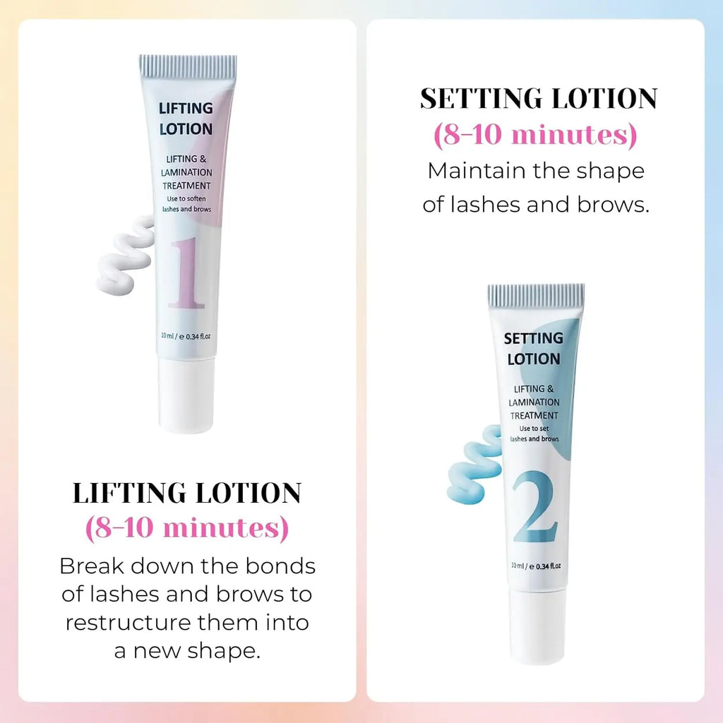 LOMANSA 10ml Fix Perming Tube Set Lash Lift Brow Lamination Perm Fixation Setting Lotion Eyelashes Health Makeup Tools