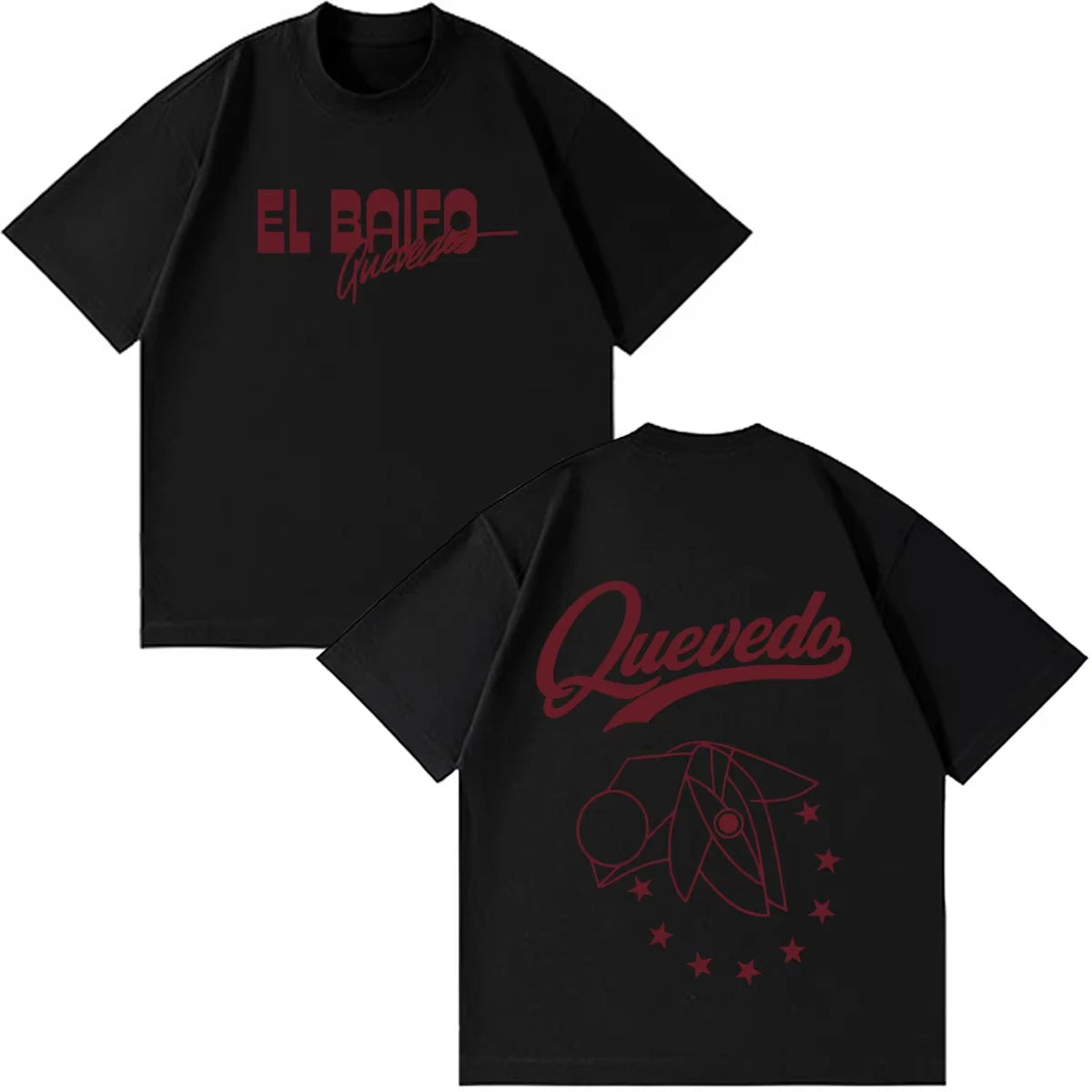 QUEVEDO EL BAIFO Album 2026 Tour Merch T-shirt Hommes Femmes Mode T-shirt Été Manches Courtes Coton Décontracté Vintage T-shirts Haut