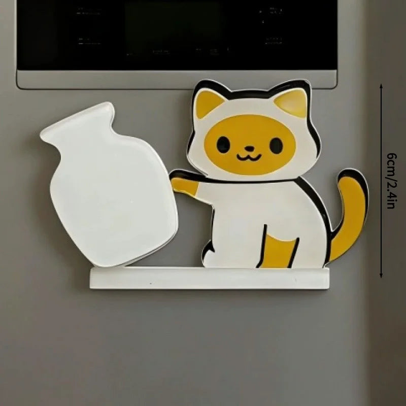 Cat Accessories Cat Whiskers Collector Cats Hair Storage Box Cute Cats Refrigerator Magnet Accessories for Cats