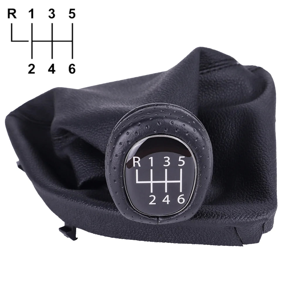 5/6 Speed Manual Gear Shift Knob For BMW E46 E90 E60 F30 F20 E39 E87 E53 E83 X1 X3 X5 X6 M3 M5 Leather Shifter Lever Boot Cover