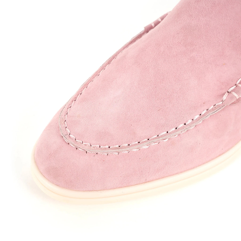 Spring and Autumn Hot Women's Le Fu Shoes Classic Round Head Shallow Mouth Genuine Leather Women's Shoes Retro Daily Shoes
