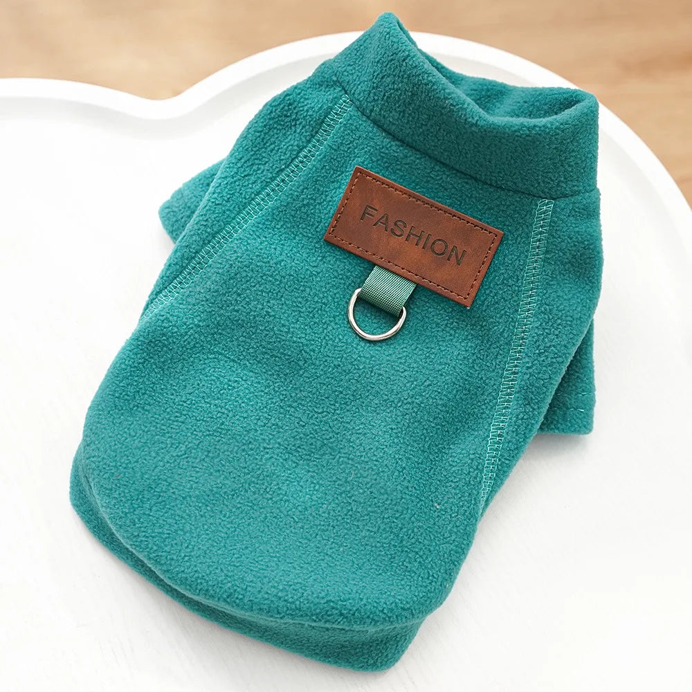 Winter Warm Dog Hoodies Pet Clothes for Small Dogs Fashion Solid Color Puppy Sweatshirt Soft Cat Pullovers Chihuahua Pet Hoodies