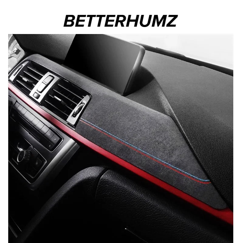 For BMW F30 F32 F34 Made of Alcantara Dashboard Panel Instrument Trim Covers M Performance Stickers Car Interior Accessories