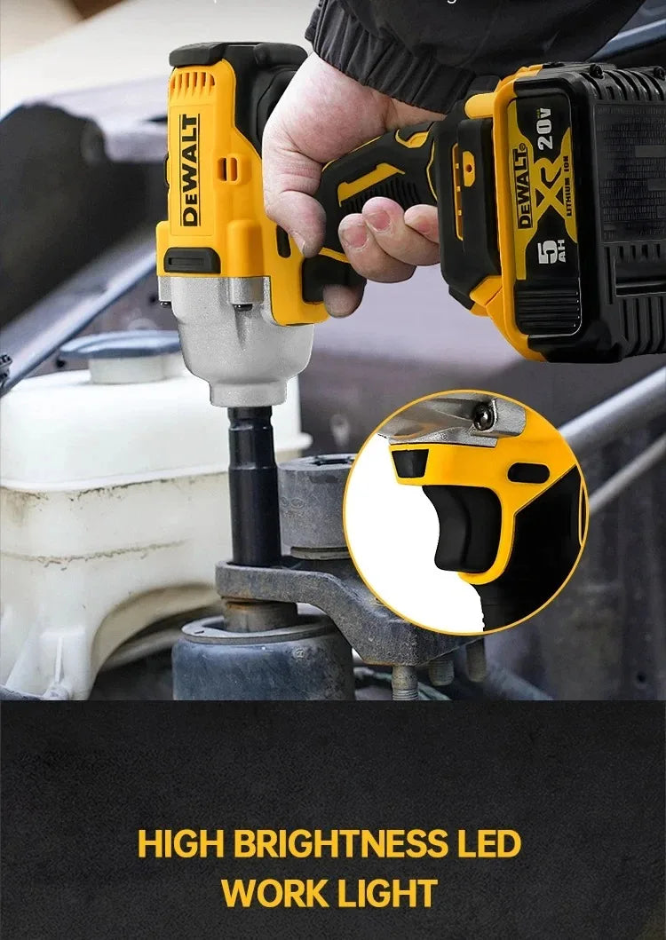Dewalt DCF892 High Torque Brushless Impact Wrench Wireless Electric Tool 20V Battery Cordless Power for Home Improvement