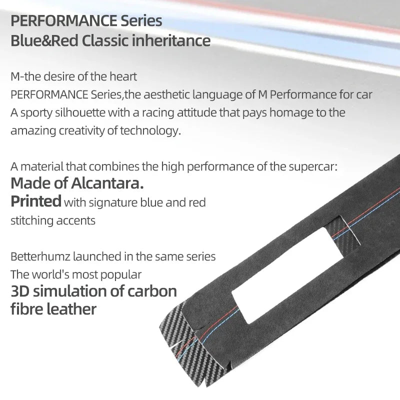 For BMW E60 Series 5 2004-2010 Made of Alcantara Dashboard Panel Instrument Trim Performance Sticker Car Interior Accessories