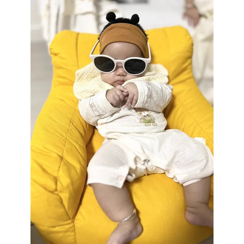Eco-friendly Nordic Single Sofa Chair Soft Comfortable Backrest Cute Bean Bag Baby Small Sofas for Kids Living Room