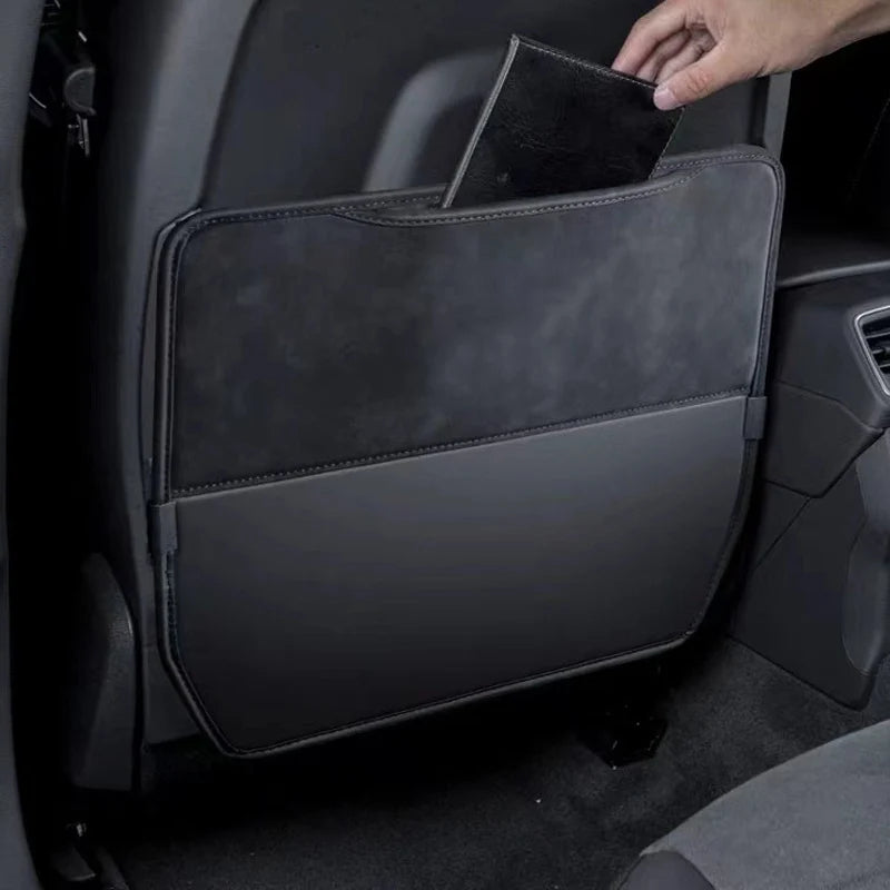 Car Flip Over Pocket Seat Back Protector Dirt-resistant Anti Kick Pads For Audi A4 B5 B6 A3 A5 A6 C6 C5 A1 A7 A8 Q2 Q3 Q5 Q7 Q8