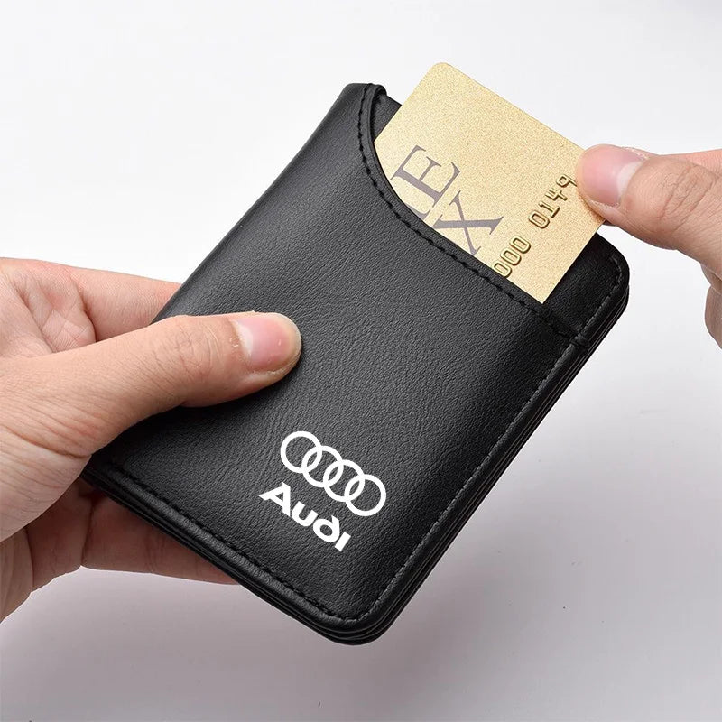 Car Driver License Purse Credit Card Holder Case Leather Wallet For Audi SLINE A3 A4 A6 RS3 RS7 RSQ8 S3 RS6 A5 Q8 A1 Q7 Q3 Q5 TT