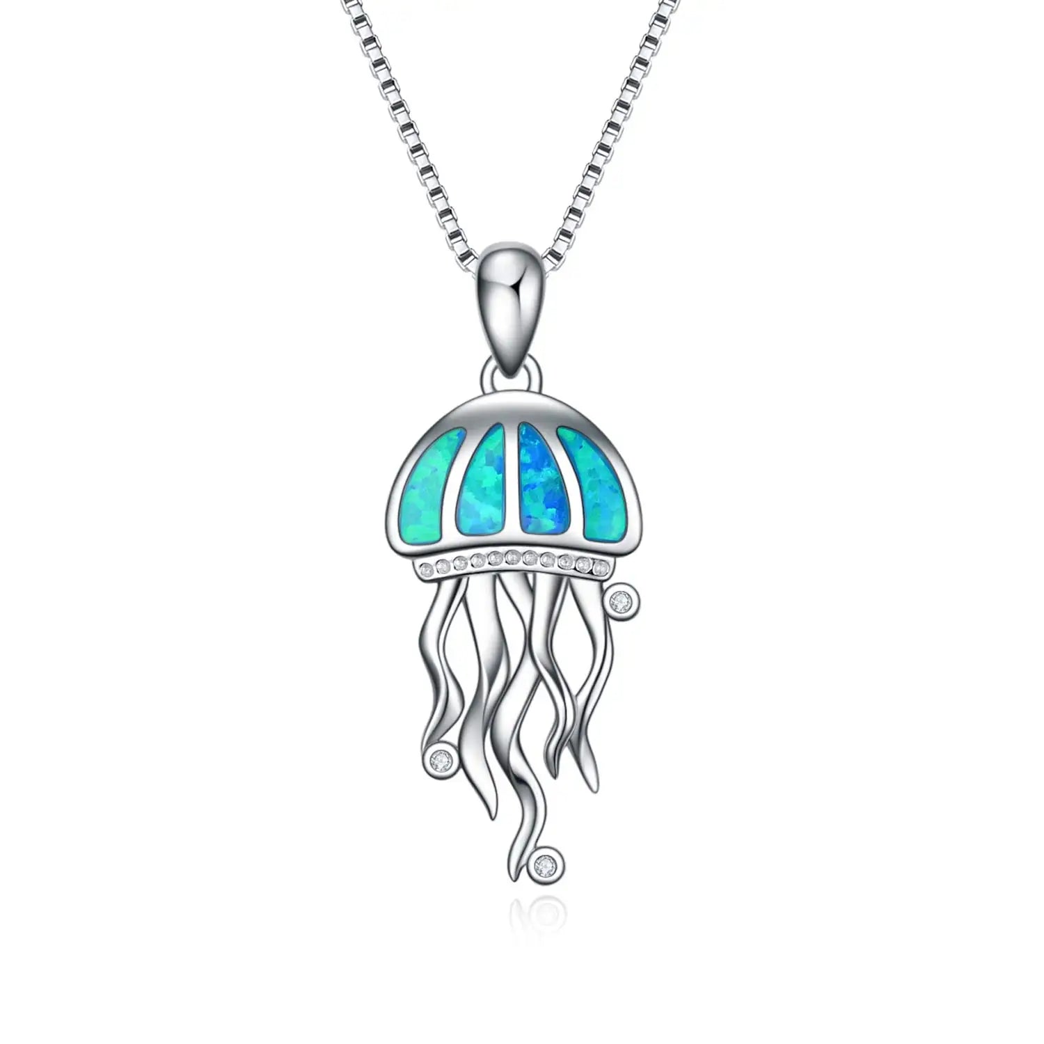 Bohemia Cute Frog Pendant Necklace For Women Inlay Blue Imitation Opal Necklace Wedding Party Jewelry Christmas Gifts for Her
