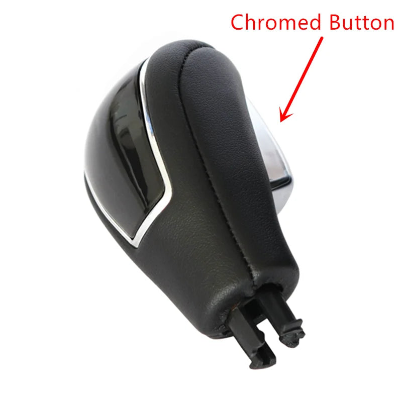 AT Leather Gear Shift Knob For Ford Mondeo MK4 S-MAX Kuga Galaxy MK1 Automatic Pen POMP Lever Handle Gearbox Gear Stick Ball Car