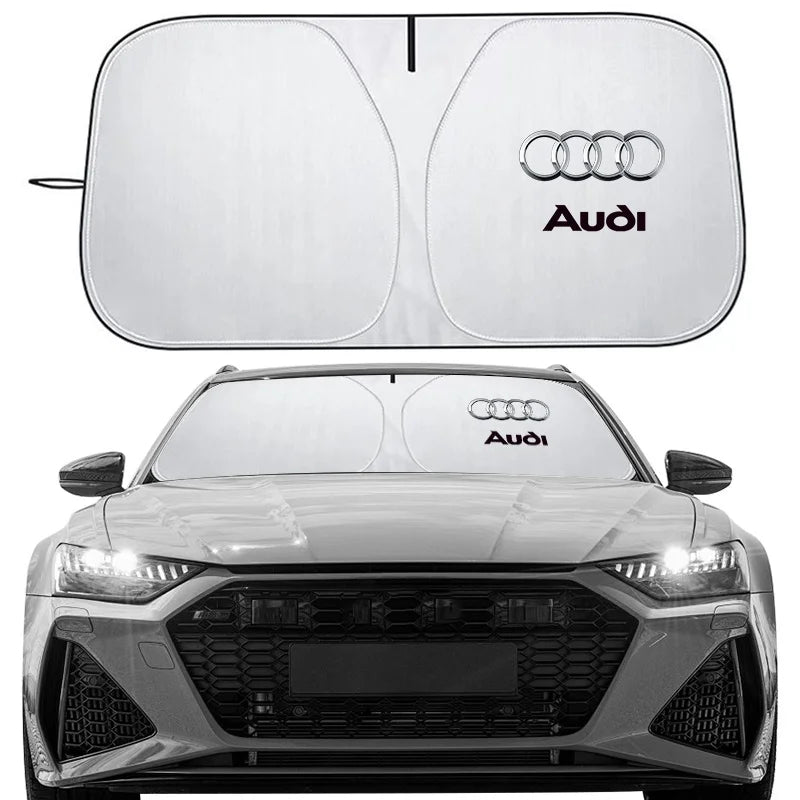 Car Windshield Sun Shade Visor UV Protection Shield For Audi Sline A1 A3 A4 A5 A6 A7 A8 B8 B9 B6 C6 Q2 Q3 Q5 Q7 Q8 TT S3 S4 S7