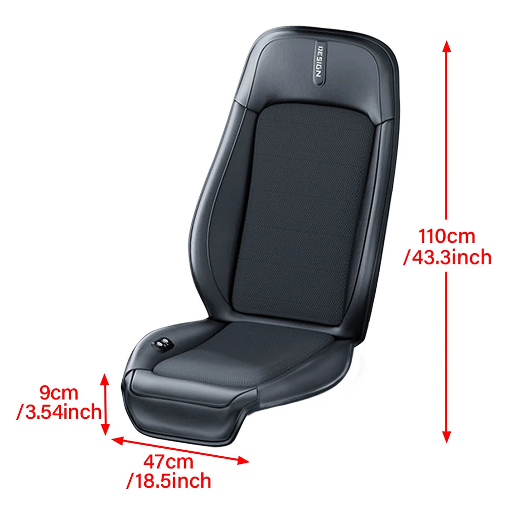 Car Seat Cooler Pad 16-Fan Car Seat Cooling Cushion with Massage 12V Ventilated Car Seat Pad Universal Anti-Slip Car Seat Cover