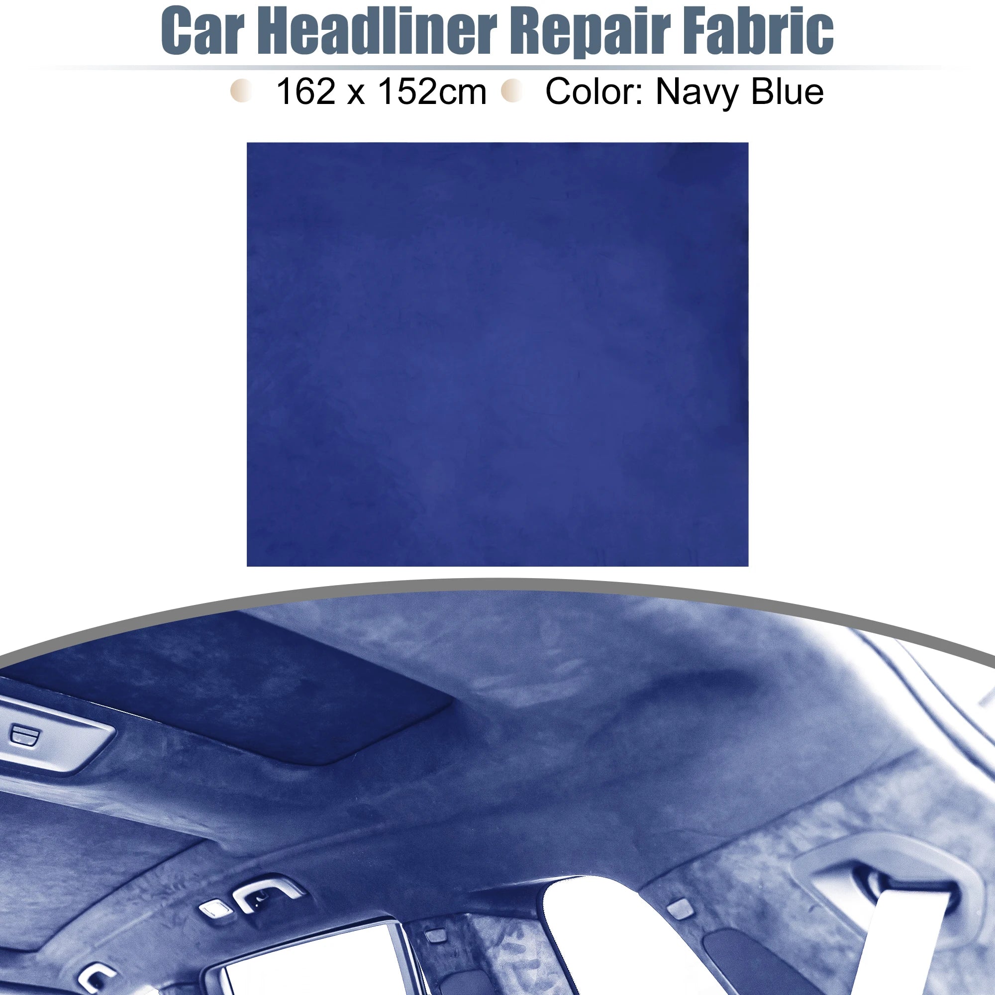 UXCELL Suede Headliner Fabric Foam Backed for Car Truck Interior Trim Protect Aging Broken Faded DIY Replacement 200x152cm