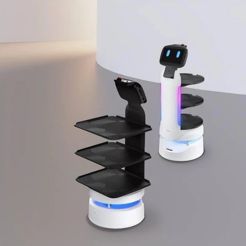AI Humanoid Reception Service Robot Self Driving Hotel Restaurant Robot SLAM VSLAM Navigation Intelligent Customer Service Robot
