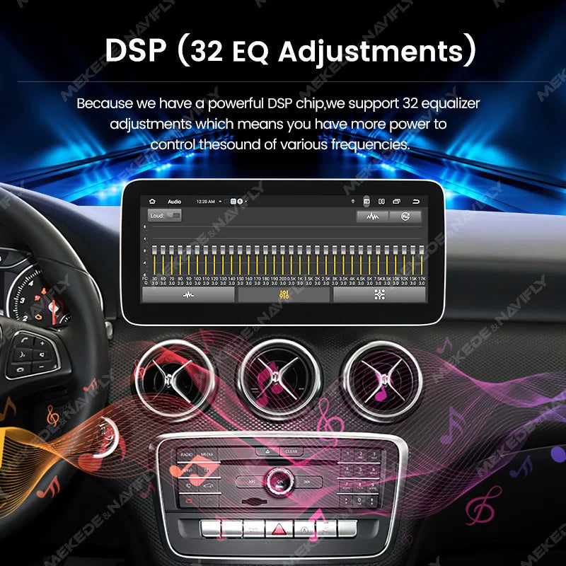 Android 14 Car Radio Wireless CarPlay For Mercedes-Benz A-Class W176 GLA X156 CLA C117 G Class W461 W463 DSP WIFI GPS Multimedia