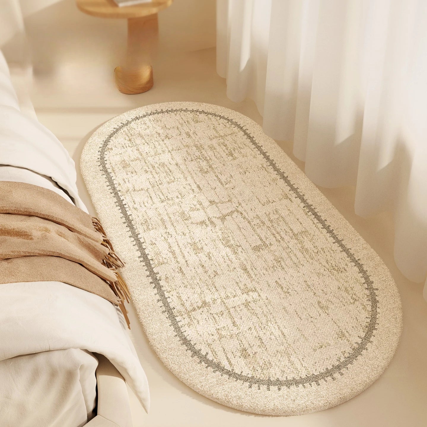 Modern Style Rugs for Bedroom Fluffy Soft Living Room Decoration Simple Carpet Thick Plush Bedside Floor Mat Washable Lounge Rug