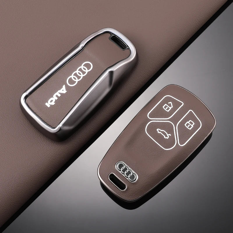 Fashion TPU Car Remote Key Case Cover Shell For Audi A4 B9 A5 A6 8S 8W Q5 Q7 4M S4 S5 S7 TT TTS TFSI RS Keyless Protector Holder