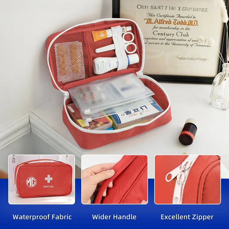 Car Portable Medicine Kit Outdoor First Aid Supplies Bag For Morris Garages MG 6 3 5 7 TF ZR ZS HS GS GT Hector RX5 RX8 Gundam