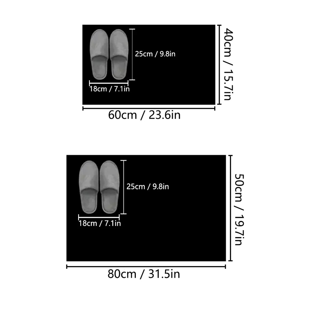 Solid color flannel bathroom non-slip floor mat shower room door absorbent foot mat square embroidered toilet mat