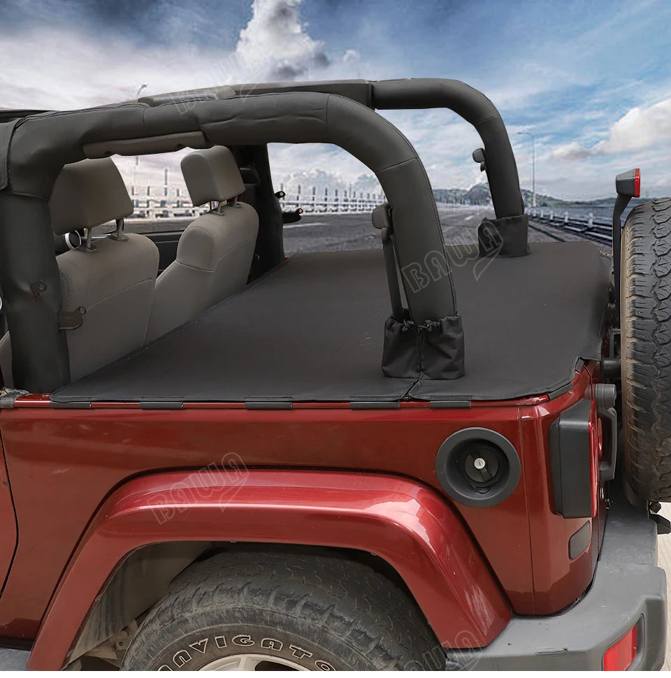 BAWA Rear Seat Separation Mesh/Trunk Cloth Separation for Jeep Wrangler JK 2door 2007-2017 Pet Isolation Net Accessories