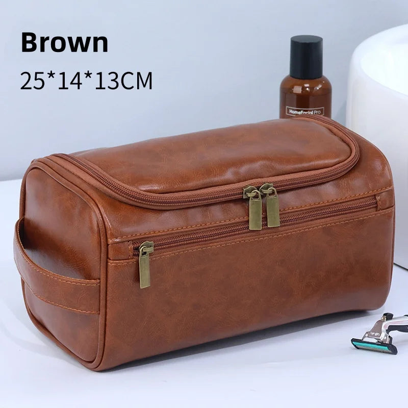 Portable Toiletry Washbag with Hanging Hook Waterproof Women Bathroom Cosmetic Storage Bag Large Capacity Travel Men Makeup Case