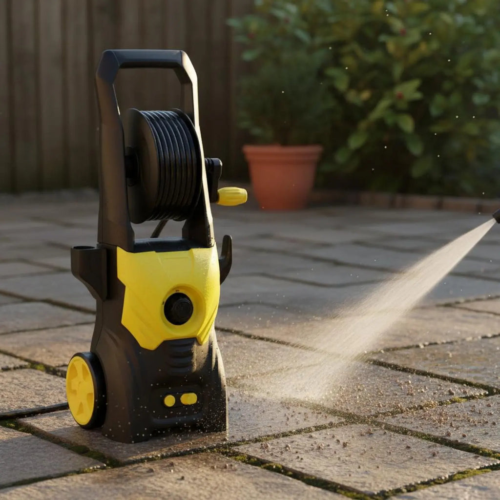 High Pressure Washer Long-Lasting Aluminum Pump Electric High Pressure Washer Wheeled Power Cleaner Easy Storage
