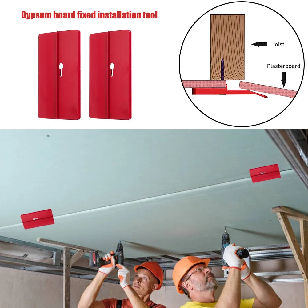 TINSOL 2/4pc Drywall Fitting Tool Plasterboard Fixing Tool Ceiling Positioning Plate Room Ceiling Sloped Wall Dec Carpenter Tool
