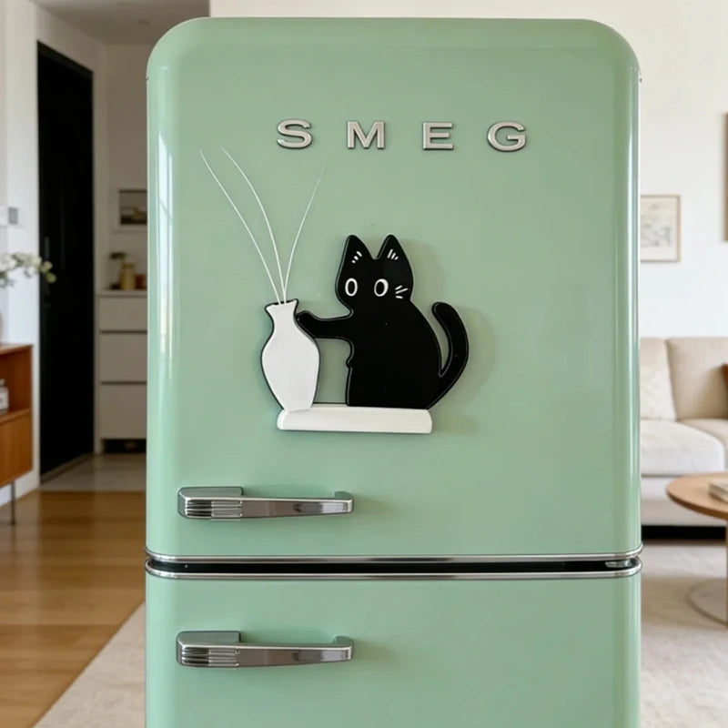 Cat Accessories Cat Whiskers Collector Cats Hair Storage Box Cute Cats Refrigerator Magnet Accessories for Cats