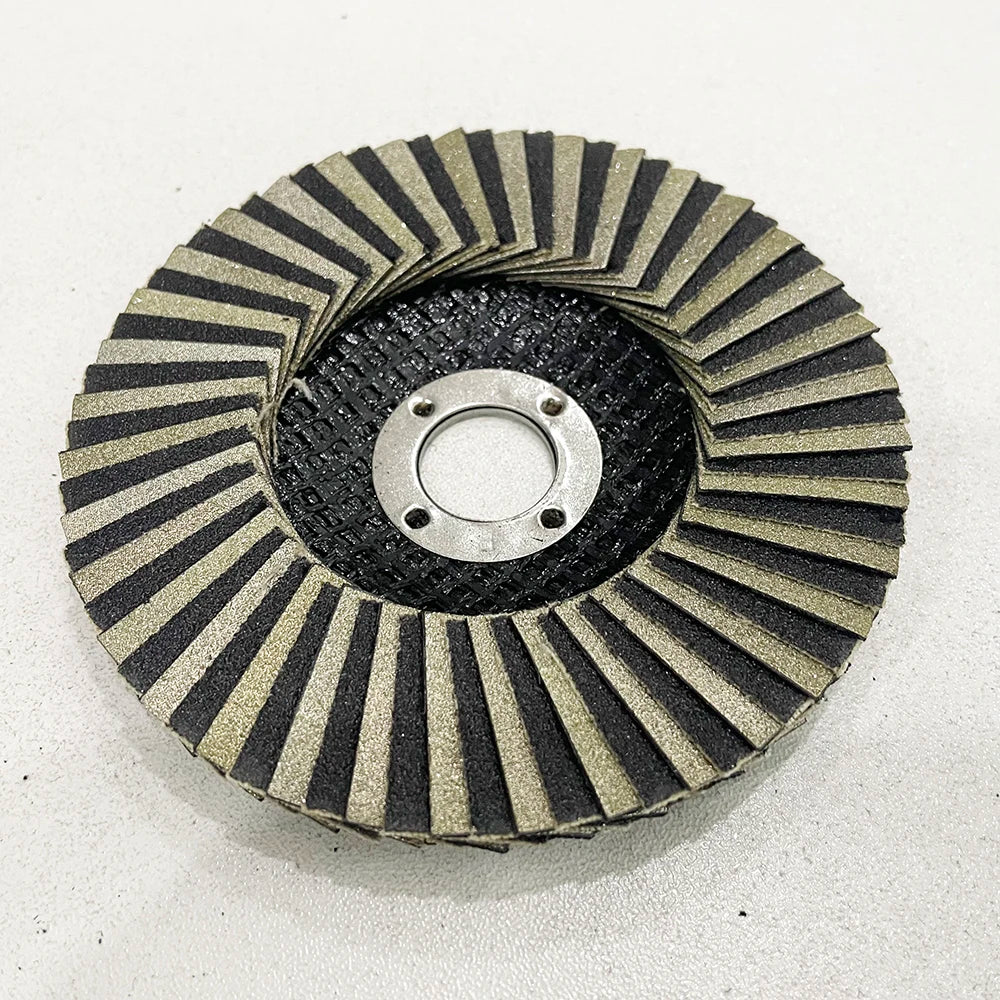 1Pc 4 inch 100mm Diamond Sand Wheel Ceramic Glass Polishing Louver Blade Polishing Disc Grinding Wheel For Stone