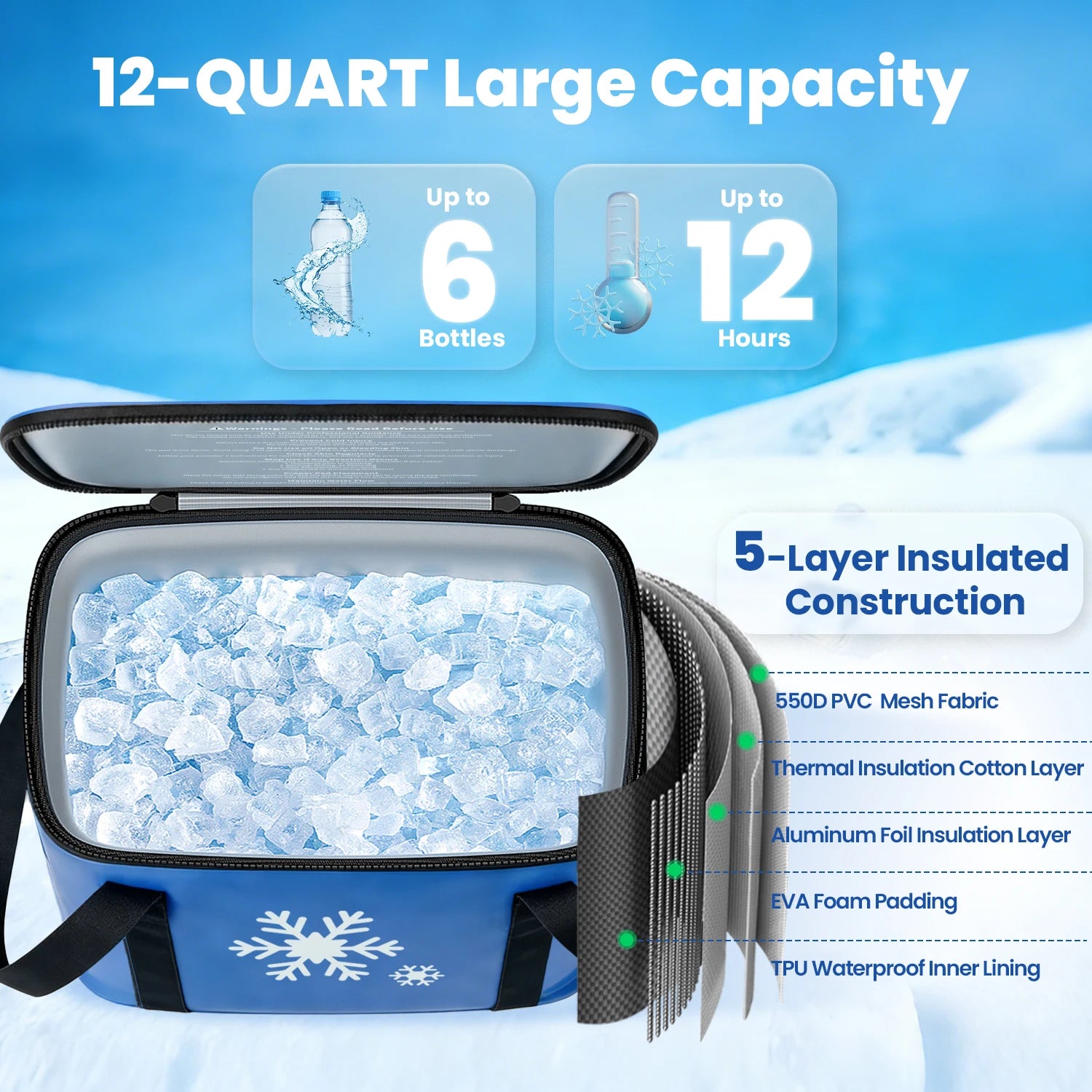 Cold Therapy Cryo Freeze System Quiet Pump Ice Compression for Post-Surgery ACL MCL Sprain Swelling Recovery Knee Leg Ankle