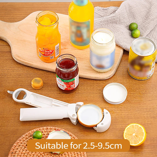 1 Ouvre-boîte 3-en-1 multifonctionnel pour la maison, ouvre-bouteille, accessoires d'outils de cuisine, ouvre-bouteille magnétique