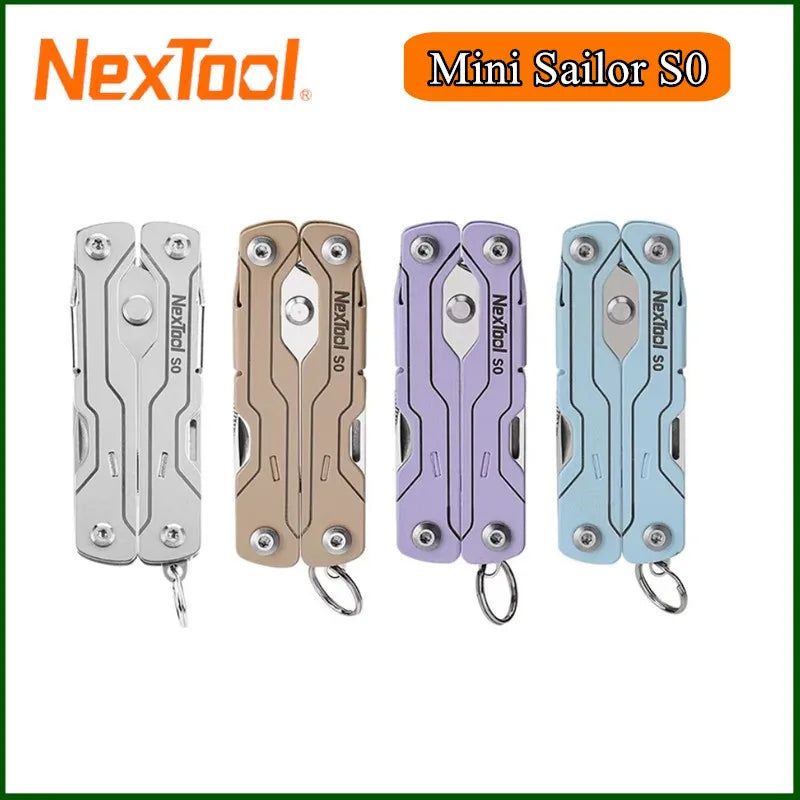 NexTool Mini Sailor Scissors S0 8-In-1 Micro Multitools Keychain EDC Portable Mini Pocket Scissors Outdoor Emergency Hand Tools