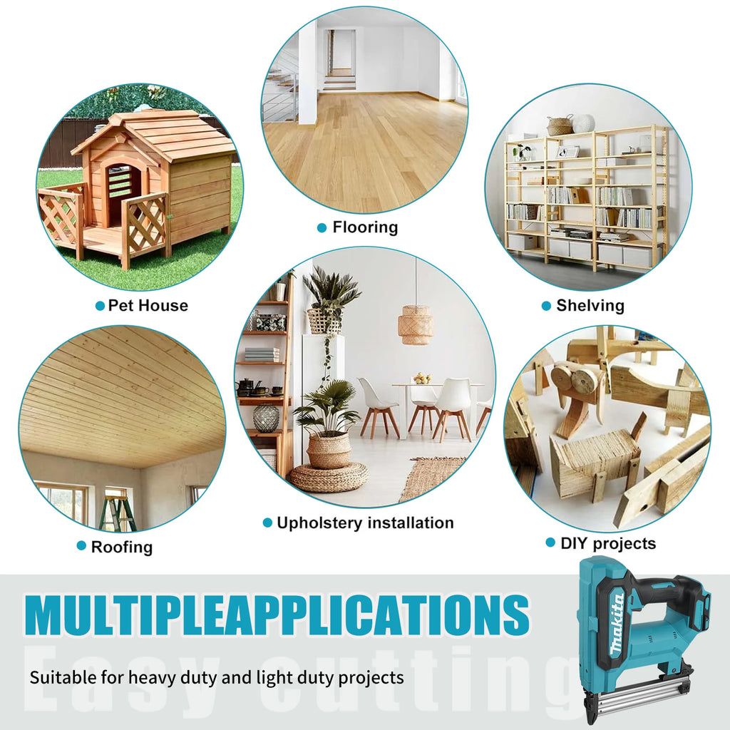 Makita Electric Brushless Nail Gun Fixed Frame Nailing Machine 18V Lithium Battery Pneumatic Woodworking tray finish