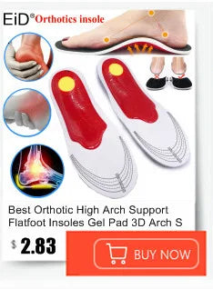 EiD New Arch Support 25mm Orthotic insole Black Leather orthotics Insoles for Flat Foot O/X Leg Corrected Shoe Sole insert pads