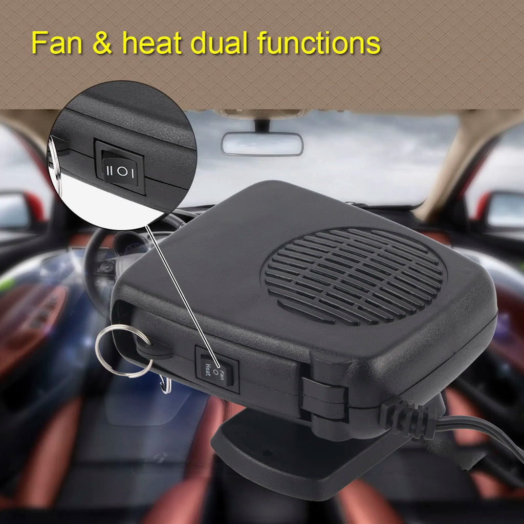 12V 200W Car Portable 2 in 1 Ceramic Heating Cooling Heater Fan Defroster Demister  Car Demister Car Fan Ceramic Heater