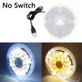 5V 2835 LED Strip Lights can be pasted,cuttable,White/Warm White Flexible LED Light For TV Backlight Home Cabinet Decor Lighting