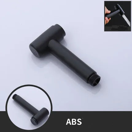 Hand-held Shower Head Water Saving Black Bathroom Rainfall Shower Nozzle Aerator High Pressure handheld Shower Head